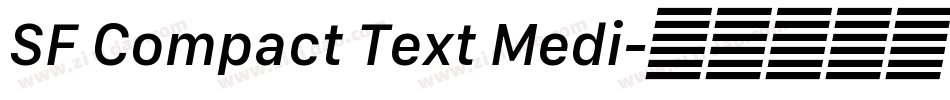 SF Compact Text Medi字体转换